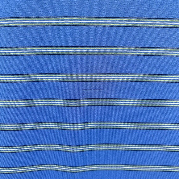 Nike Polo‎ Shirt Mens Size XL stripes Blue Golf Fit Dry short Sleeve henley - Picture 6 of 12